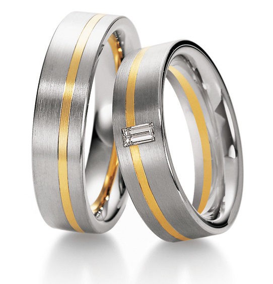 Alliances or blanc et jaune