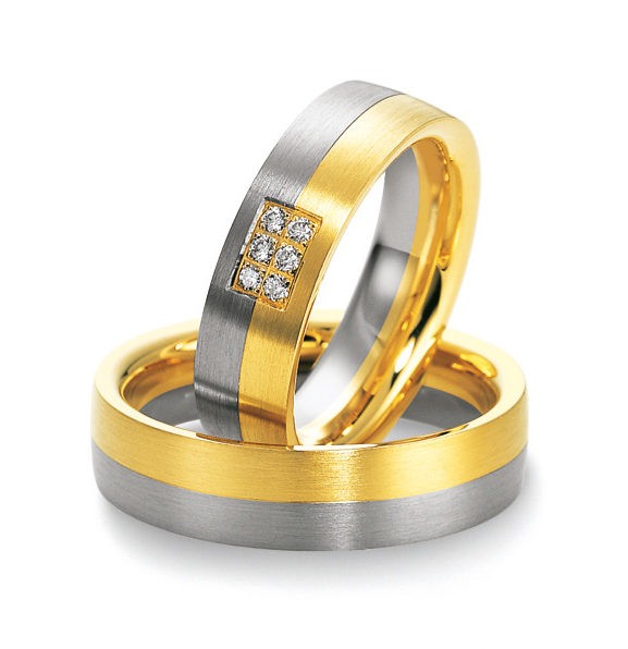 Alliances or blanc et jaune