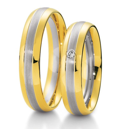 Alliances or blanc et jaune