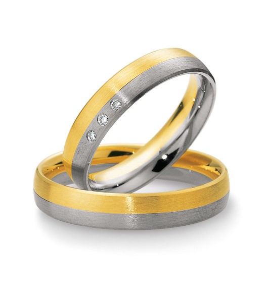 Alliances or blanc et jaune