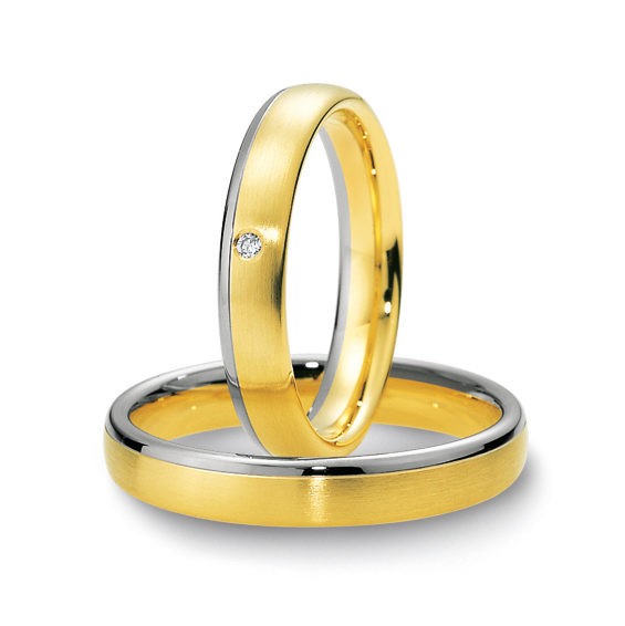 Alliances or blanc et jaune