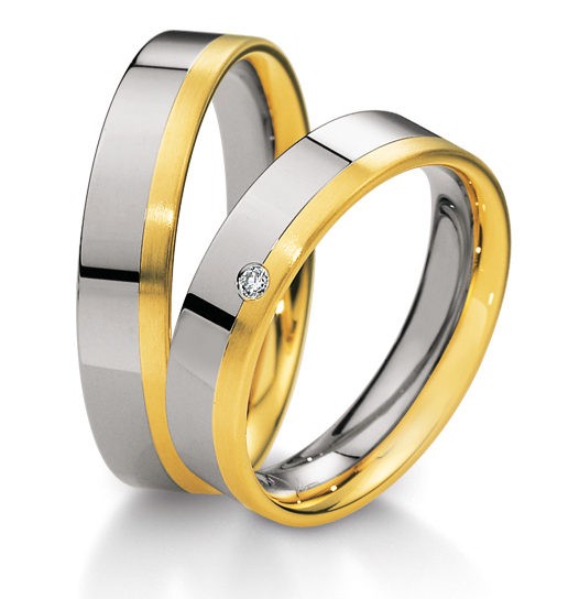 Alliances or blanc et jaune