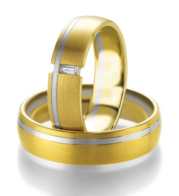 Alliances or blanc et jaune