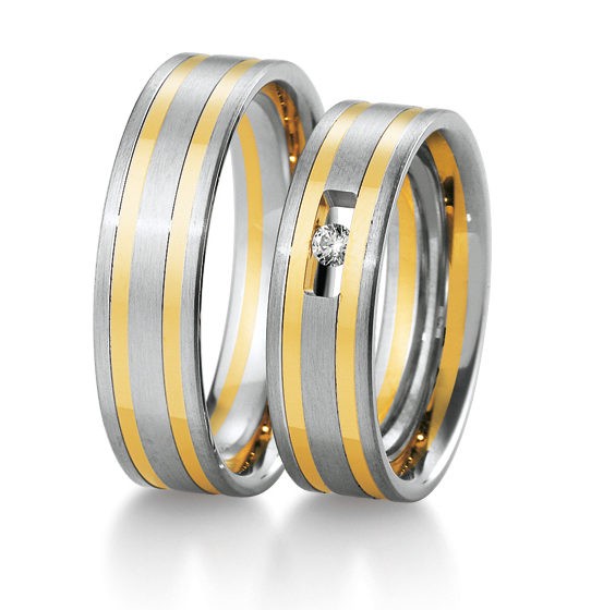 Alliances or blanc et jaune