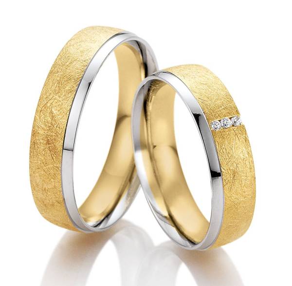 Alliances or blanc et jaune