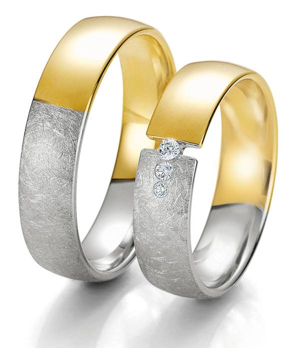 Alliances or blanc et jaune