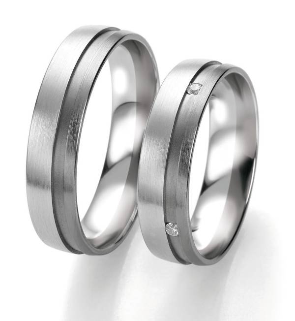 Alliances or blanc et gris