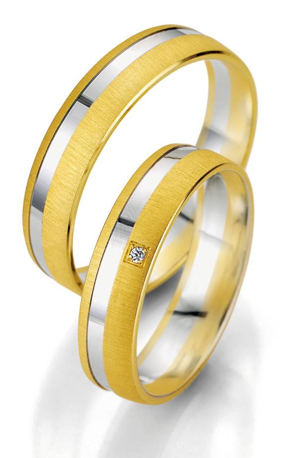 Alliances or blanc et jaune