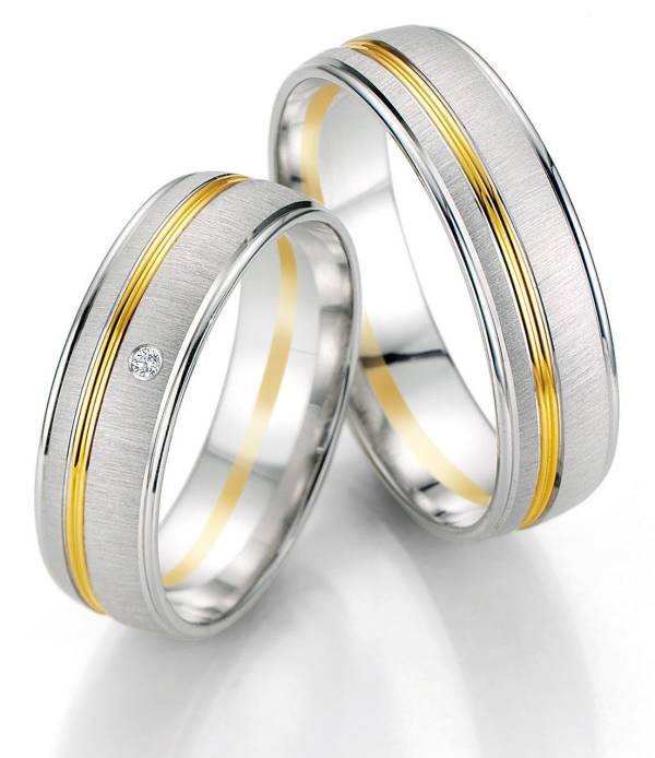 Alliances or blanc et jaune