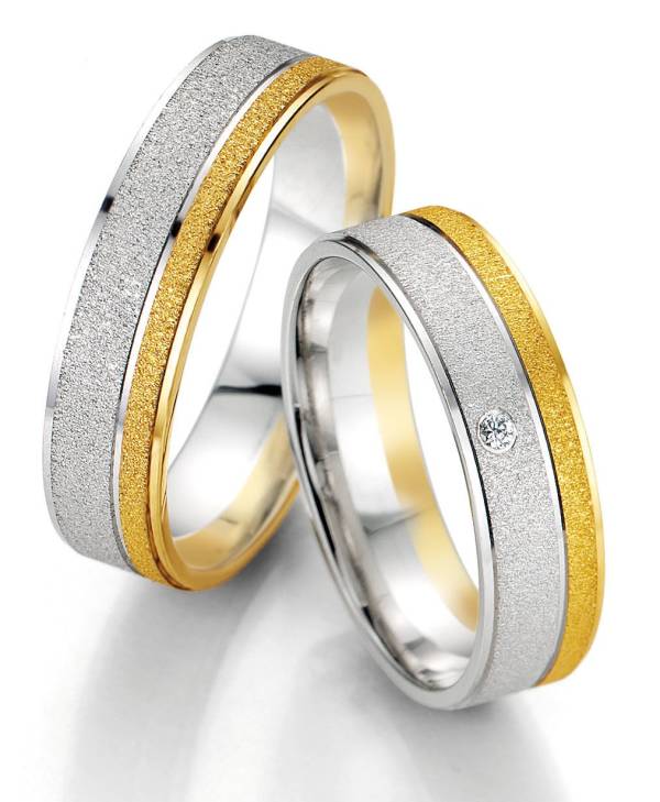 Alliances or blanc et jaune