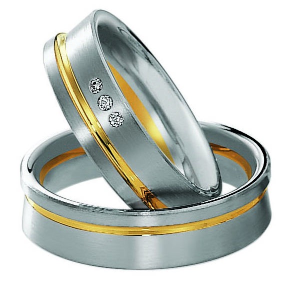 Alliances or blanc et jaune