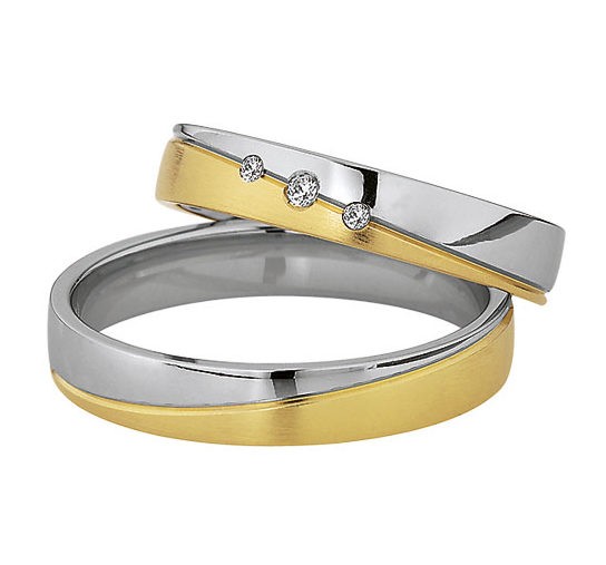 Alliances or blanc et jaune