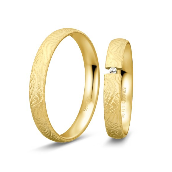 Alliances or jaune Gold Jewellery