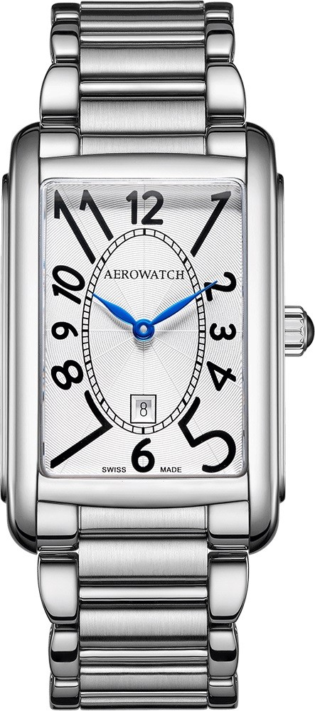 Aérowatch, Intuition, Lady, quartz, bracelet acier