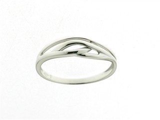 Bague or blanc 750/18 ct.