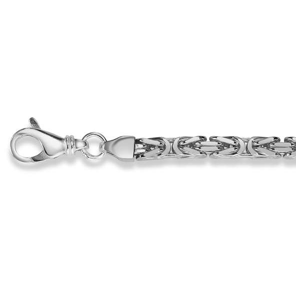 Collier Chaîne royale, argent 925 rhodié, env. 4.2 mm