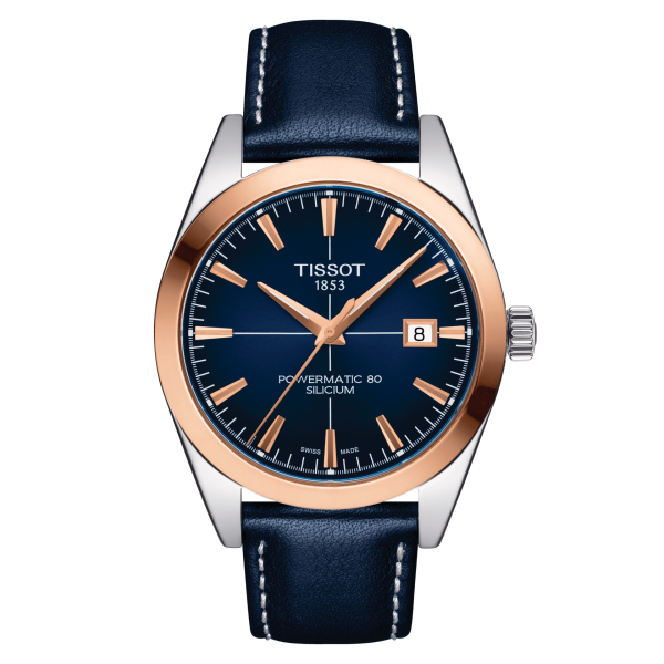 Tissot Gentleman Powermatic 80 Silicium Solid 18K Gold bezel