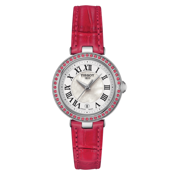 Tissot Bellissima Quartz Small Lady 26 mm 47 Edelsteinen - rosa Topasen