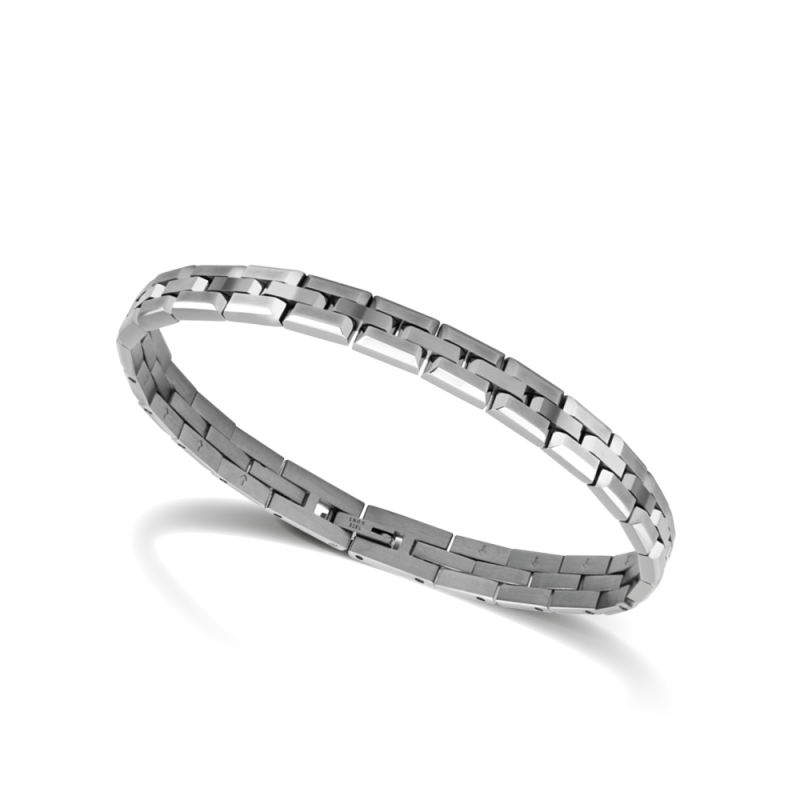 ROCHET - Armband FACTORY Polierter Stahl 7mm, 21cm