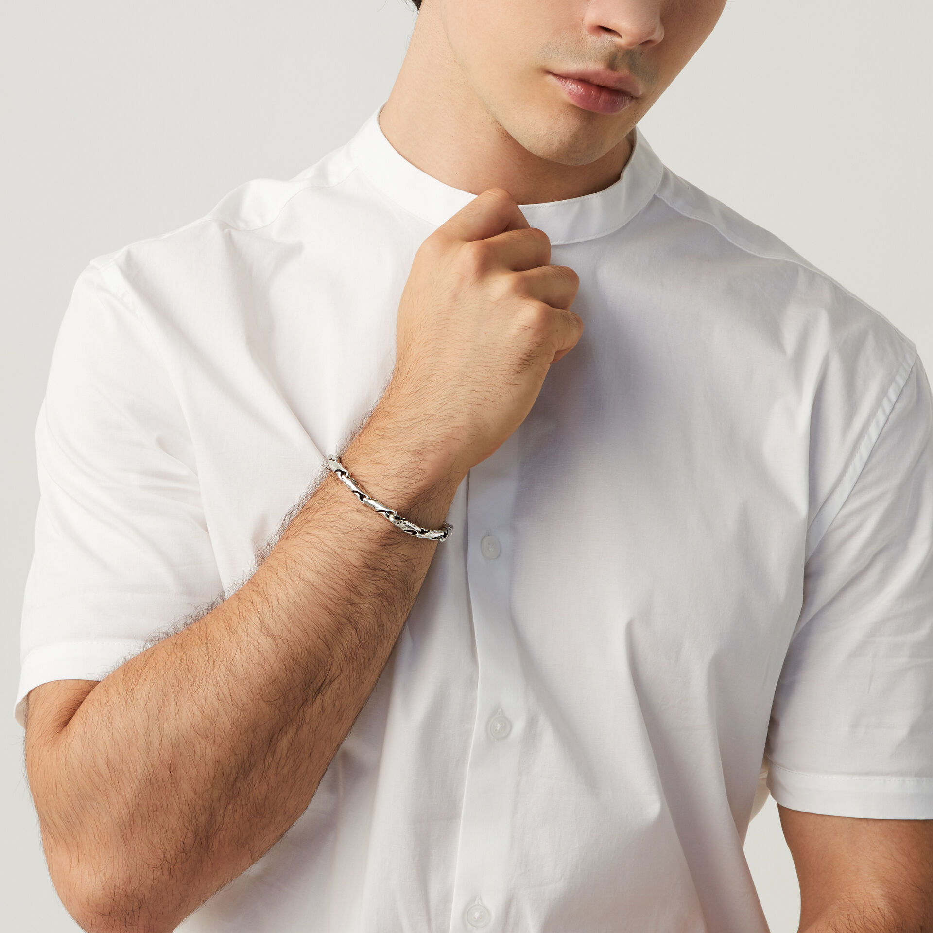 Giovanni Raspini LUC Armband aus massivem 925er Silber. Länge 21 cm. – Bild 2