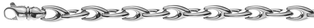 Collier or blanc 750/18 ct. 45cm