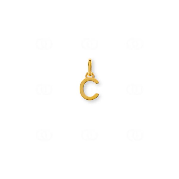 Pendentif Lettre C, or jaune, Gold Jewellery