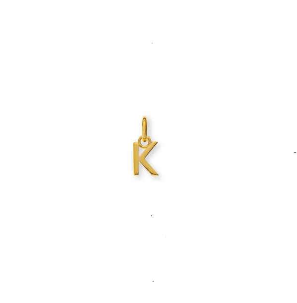 Pendentif Lettre K or jaune 750/18 ct Gold Jewellery