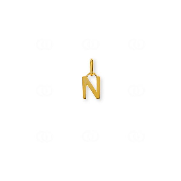 Pendentif Lettre N or 750/18 ct Gold Jewellery
