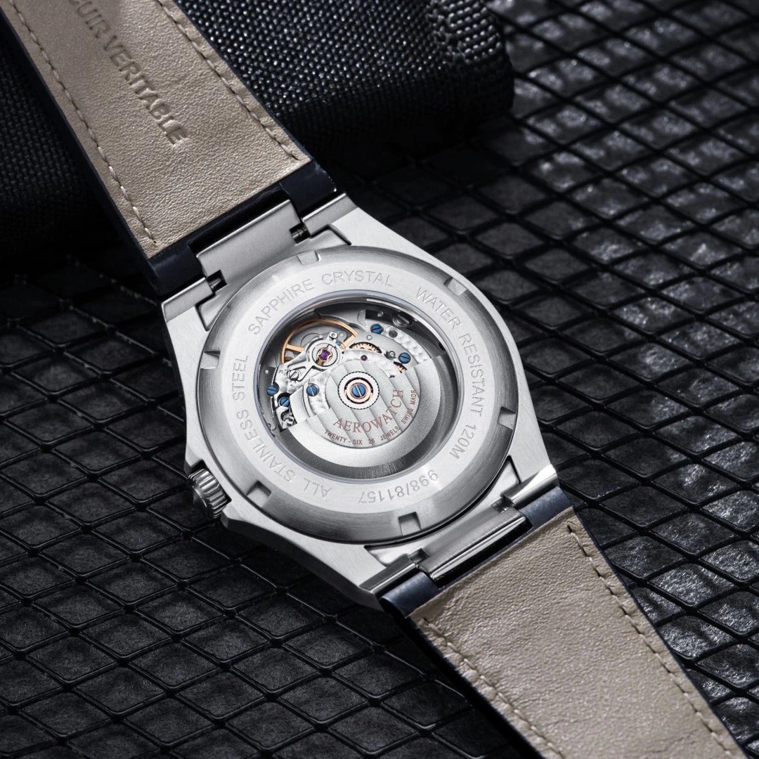 Aerowatch Milan Automatic Date 41mm, Lederarmband