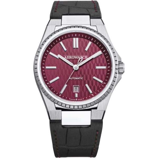 Aerowatch Milan Automatic Rot Lederarmband 41 mm