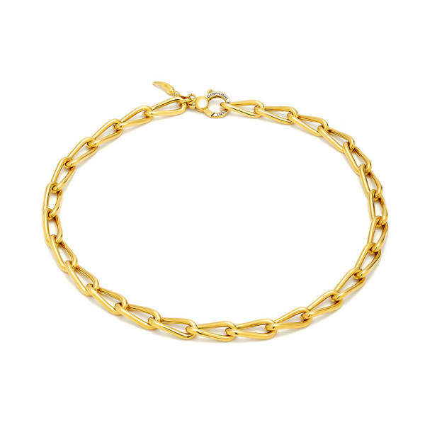 Collier Giovanni Raspini JAZZ argent 925 massif, plaqué or, 50cm