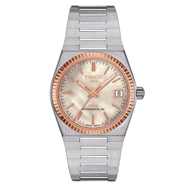 TISSOT PRX POWERMATIC 80 35 MM ACIER & OR 18 CARATS