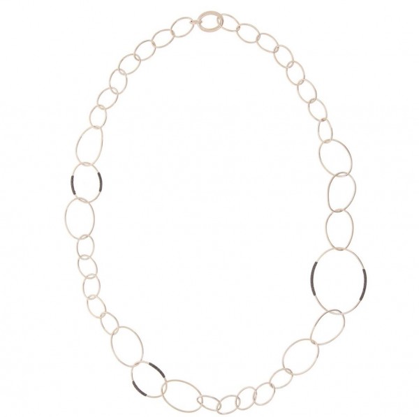 Pesavento Polvere Halskette, 925 Silber, rosévergoldet, 90 cm, WPLVE1259