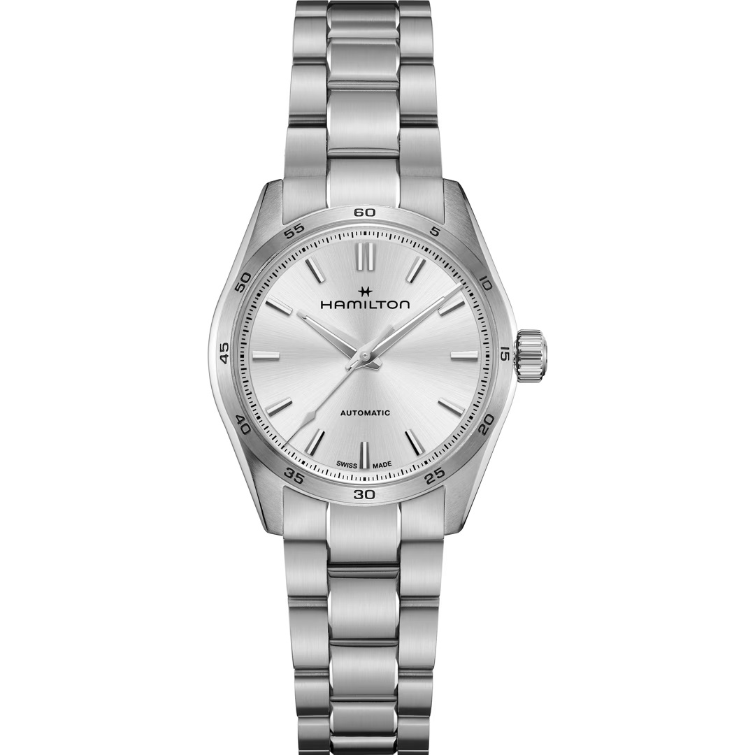HAMILTON JAZZMASTER PERFORMER AUTO silbernes Zifferblatt 34mm