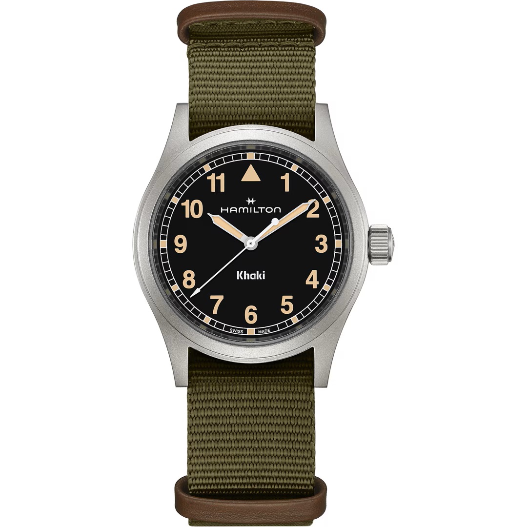 Montre Hamilton Khaki Field Quartz Cadran noir 38mm