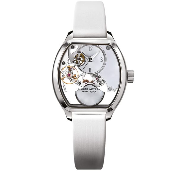 Montre Claude Meylan Nacre, automatique squelette