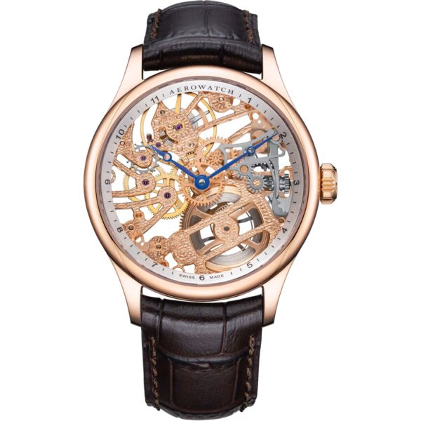 Montre Aerowatch Renaissance Classic Skeleton PVD or rose