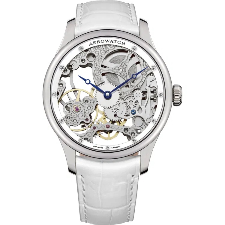 Montre Aerowatch Renaissance Lady Skeleton Diamonds