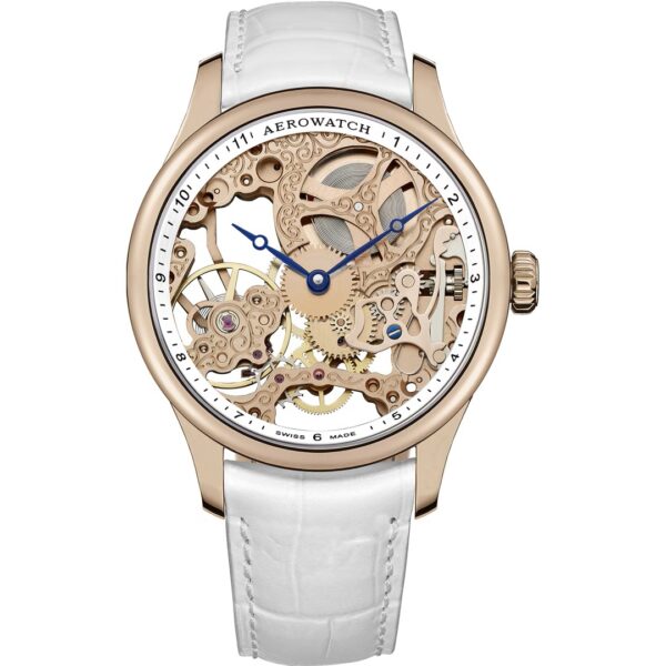 Montre Aerowatch Renaissance Skeleton Lady PVD or rose