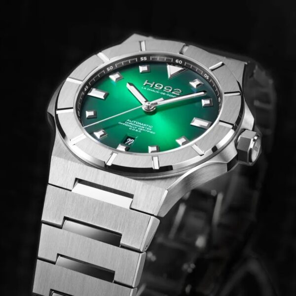 Montre H992 H4 Green + Silver acier, cadran vert