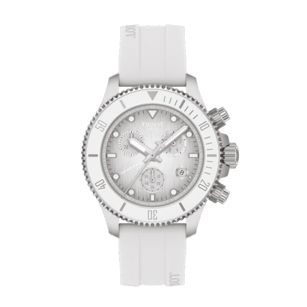 Montre Tissot Seastar 1000 Quartz Chronograph 38mm blanche