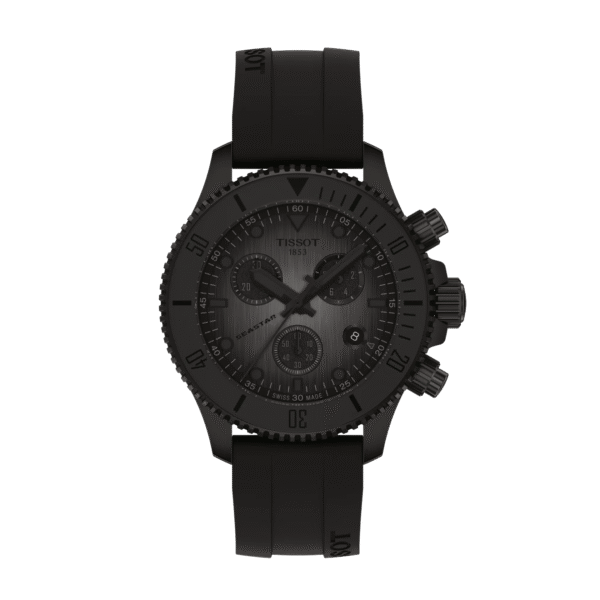 Montre Tissot Seastar 1000 Quartz Chronograph 38mm noire.