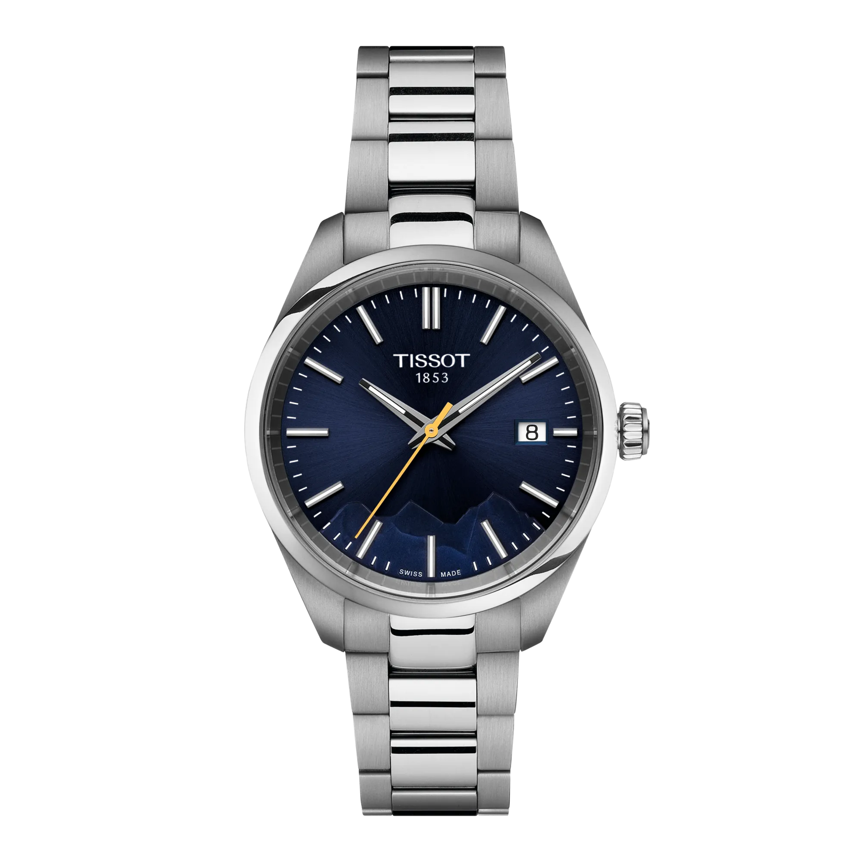 Montre Tissot PR 100 Jungfraubahn Quartz 34mm, cadran bleu
