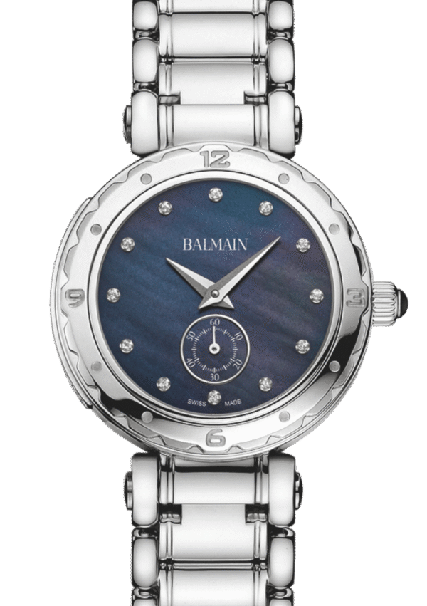 Montre Balmain Balmainia 32 mm diamants, cadran bleu