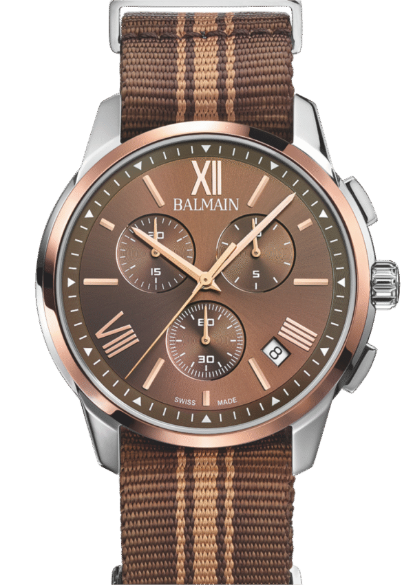 Montre Balmain Madrigal 42 mm, cadran brun