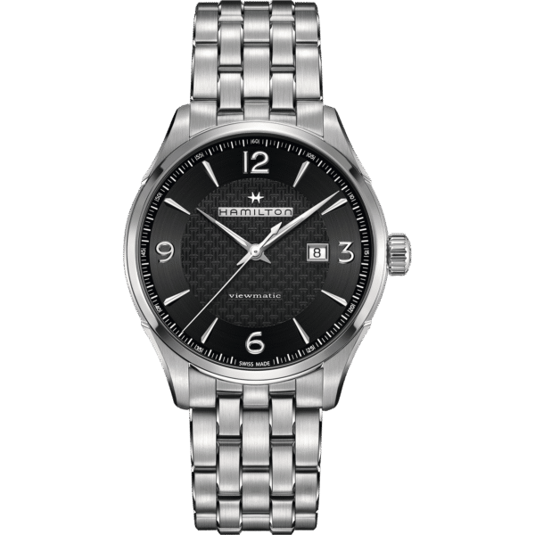 Montre Hamilton Viewmatic Auto, cadran noir et bracelet métallique