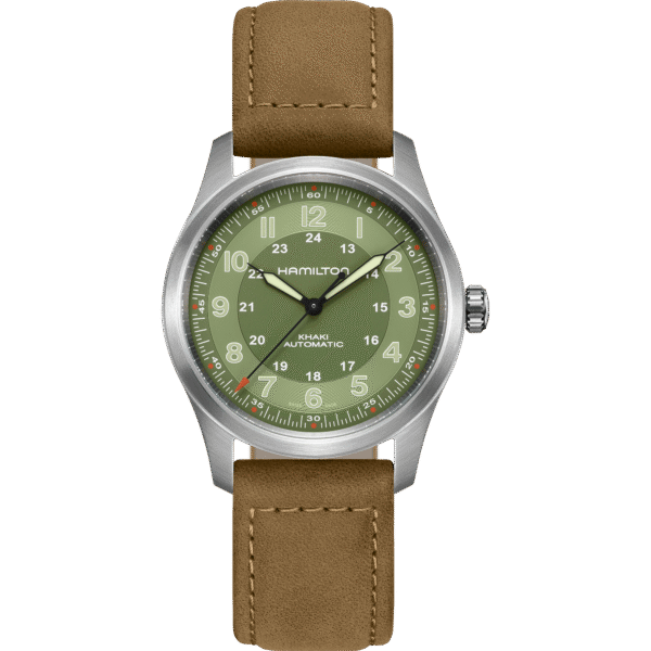 Montre Hamilton Titanium Auto à cadran vert