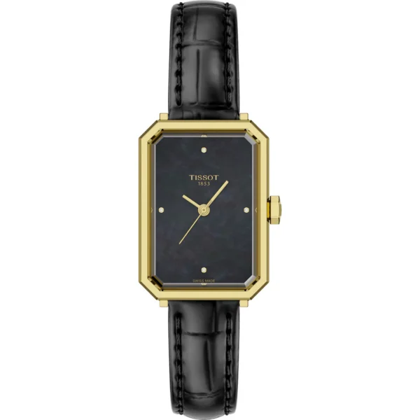 Montre Tissot SRV à quartz avec cadran en nacre, noir 30mm,
