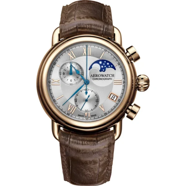 Aerowatch 1942 Moon Phase Chronograph Quarz