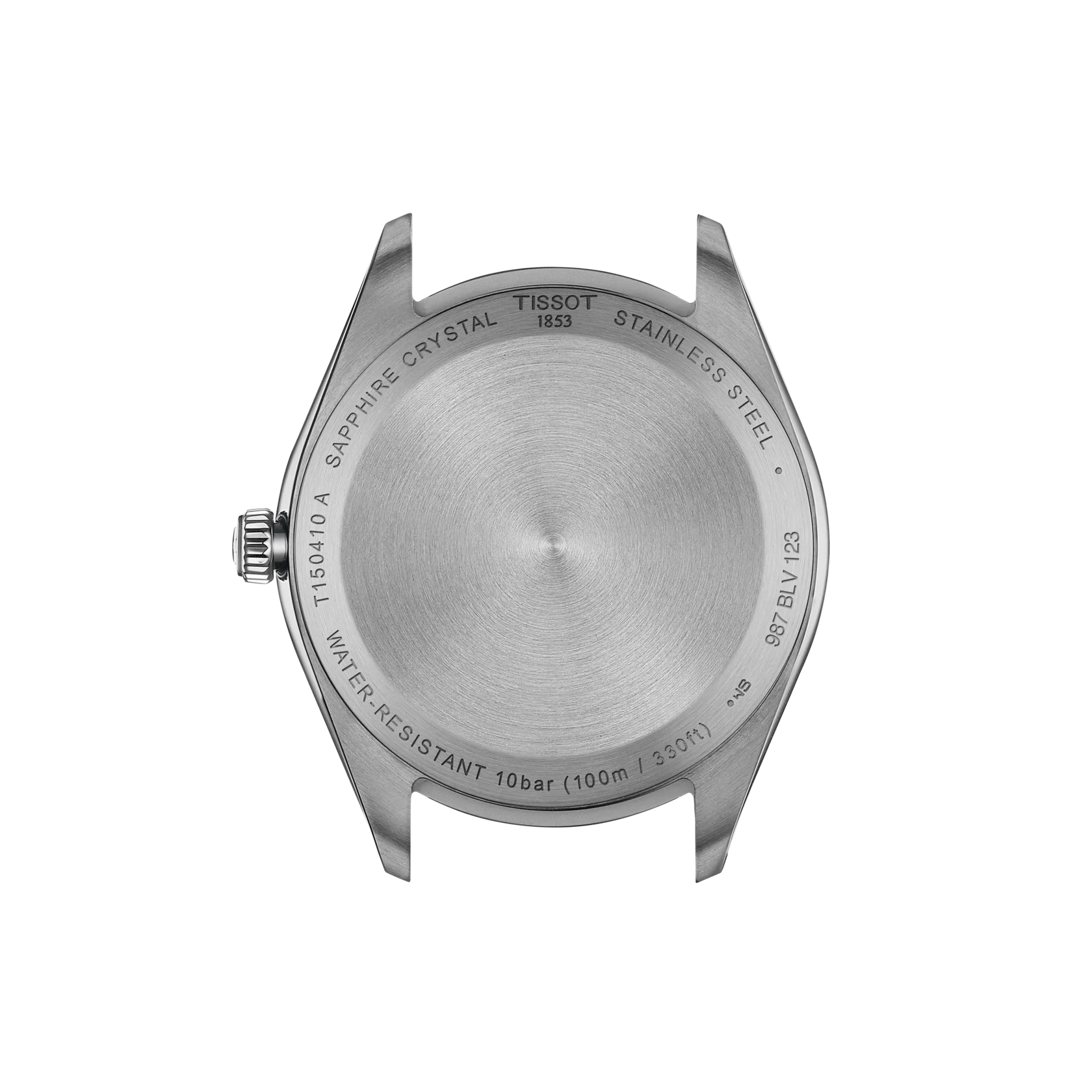 Dos montre Tissot PR 100 40mm, acier inoxydable